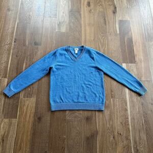 Llbean cerulian 100 cotton v